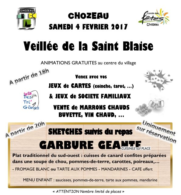 Veillée de la St Blaise